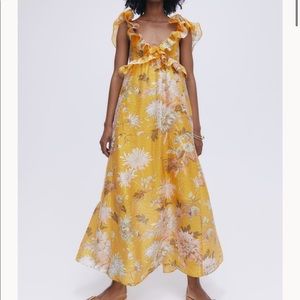 Lyocell-blend Ruffled Dress